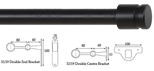 Cameron Fuller 32mm/19mm Double Pole Graphite Collar