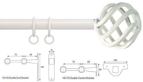 Cameron Fuller 19mm/19mm Double Pole Chalk Basket