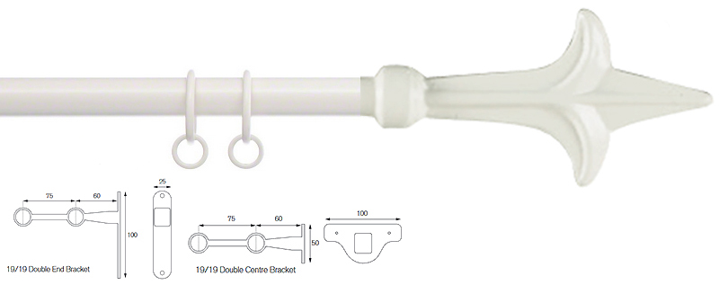 Cameron Fuller 19mm/19mm Double Pole Chalk Spear