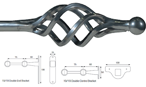 Cameron Fuller 19mm/19mm Double Pole Chrome Cage