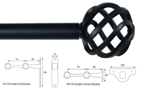 Cameron Fuller 19mm/19mm Double Pole Graphite Basket