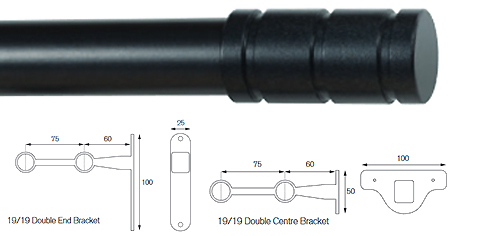 Cameron Fuller 19mm/19mm Double Pole Graphite Barrel