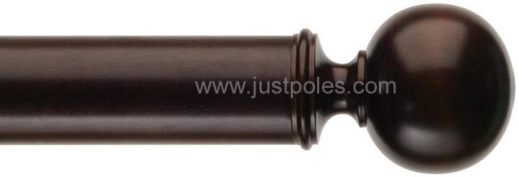 Byron & Byron Classic 55mm, 67mm Curtain Pole Cronkill Dark Oak