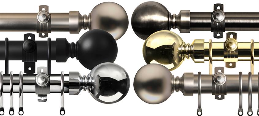 Renaissance Orbit 28mm Metal Eyelet Curtain Poles