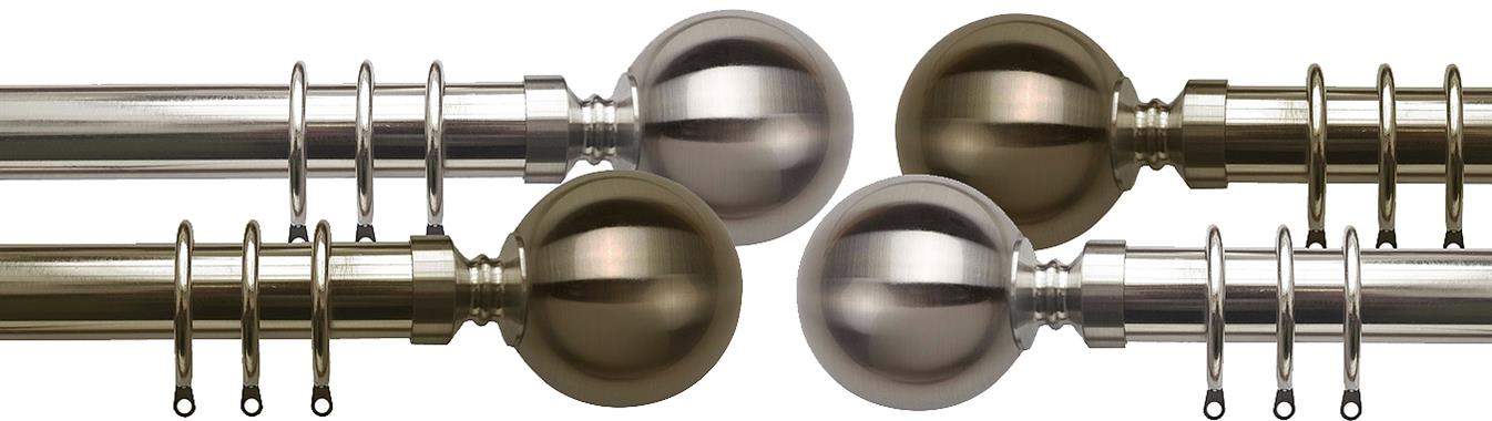 Speedy 35mm Metal Curtain Pole Ball