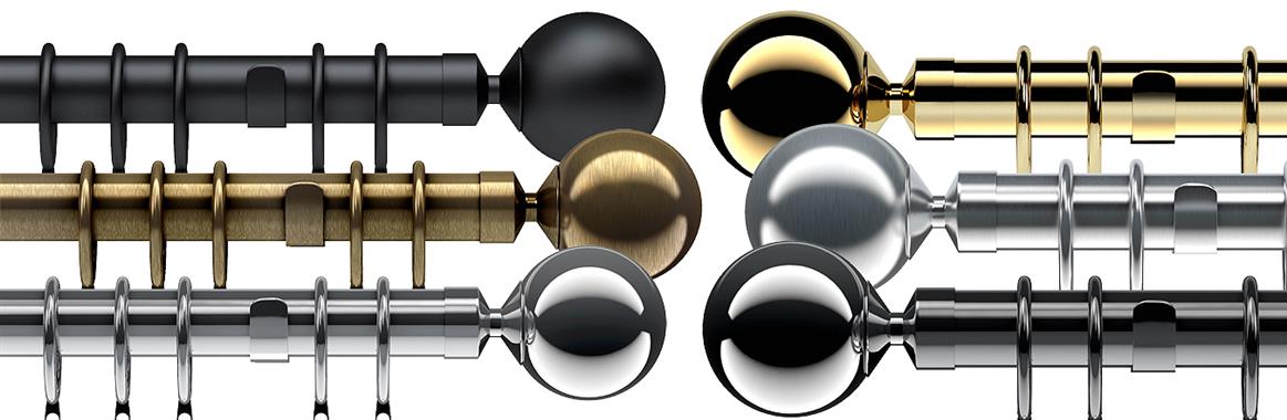 Speedy Nikola 28mm Metal Curtain Poles