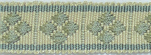 Hallis Warwick Trimming Classic Diamond Braid Aqua