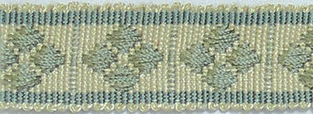 Hallis Warwick Trimming Classic Diamond Braid Aqua