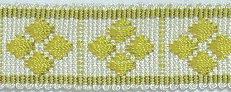 Hallis Warwick Trimming Classic Diamond Braid Lime