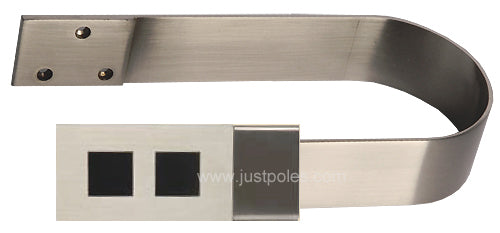 Renaissance  Vogue Holdback, Silver/Black Squares