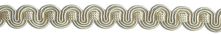 Hallis Chelsea Trimming Scroll Gimp Braid Pearl