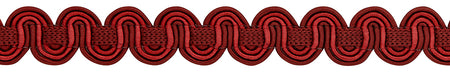 Hallis Chelsea Trimming Scroll Gimp Braid Claret