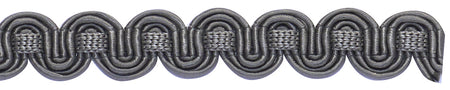 Hallis Chelsea Trimming Scroll Gimp Braid Slate