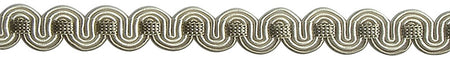 Hallis Chelsea Trimming Scroll Gimp Braid Ivory