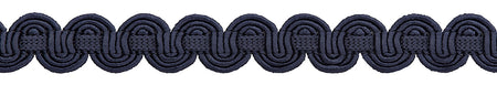 Hallis Chelsea Trimming Scroll Gimp Braid Navy