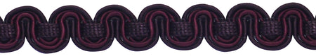 Hallis Chelsea Trimming Scroll Gimp Braid Mulberry