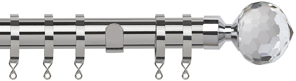 Speedy Poles Apart 28mm Pole Standard, Chrome, Bella