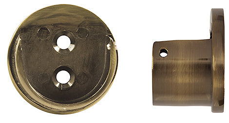Renaissance Spectrum & Accents 35mm Curtain Pole Recess Bracket, Antique Brass
