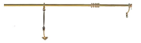 Rolls Brass 20mm Rising Portiere rod
