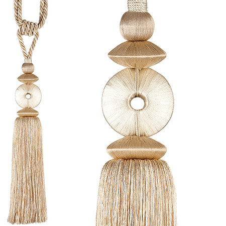Hallis Curtain Tieback Polo, Vanilla