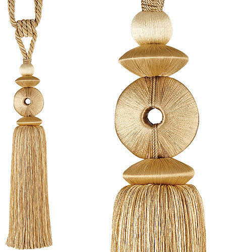 Hallis Curtain Tieback Polo, Soft Gold