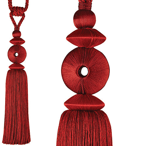 Hallis Curtain Tieback Polo, Brick Red