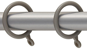 Kestrel Tops Curtain Pole Rings, Matt Satin