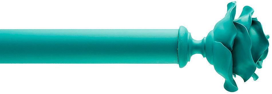 Byron Floral Neon 45mm 55mm Pole Turquoise Rose