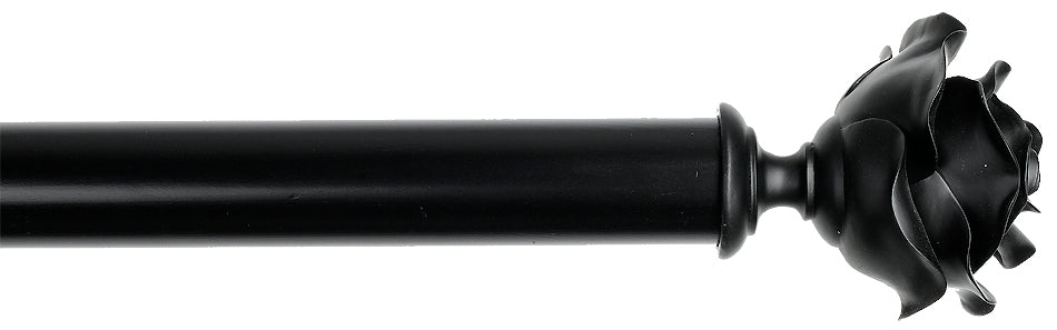 Byron  Floral Romantics 45mm 55mm Pole Jet Black Rose