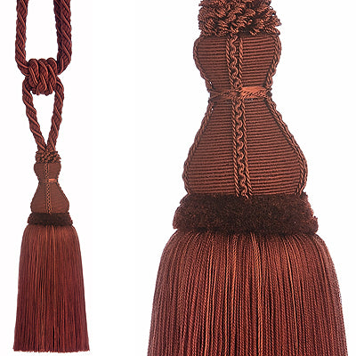 JLS Rope Tieback, Modern Basics Brown, Terracotta