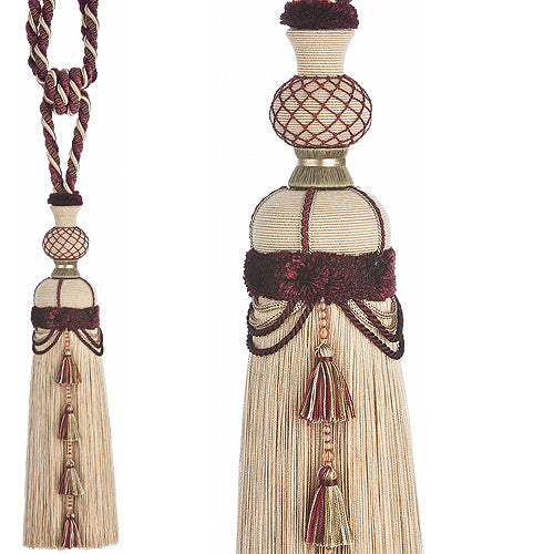 JLS  Rope Curtain Tieback, Flamenco Grape