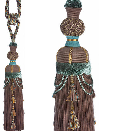 JLS Rope Curtain Tieback, Flamenco Teal