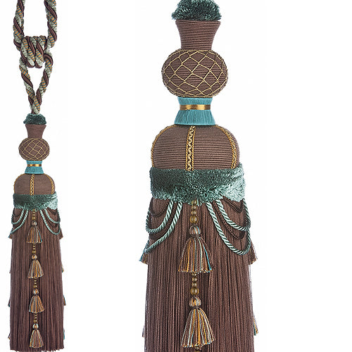 JLS Rope Curtain Tieback, Flamenco Teal