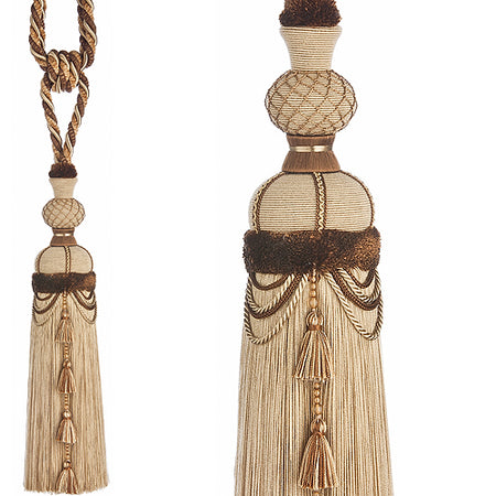 JLS Rope Curtain Tieback, Flamenco Taupe