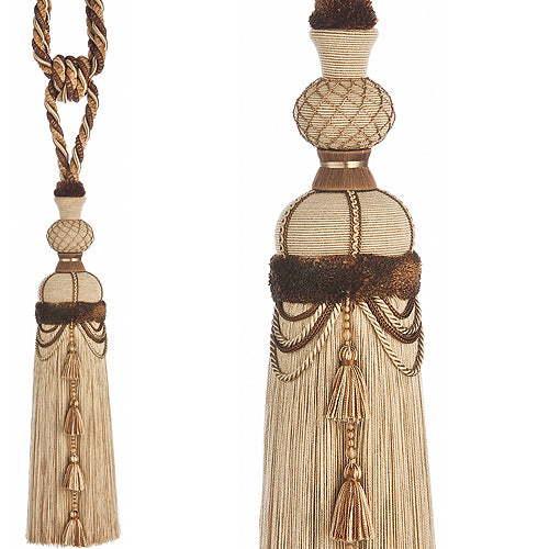 JLS Rope Curtain Tieback, Flamenco Taupe