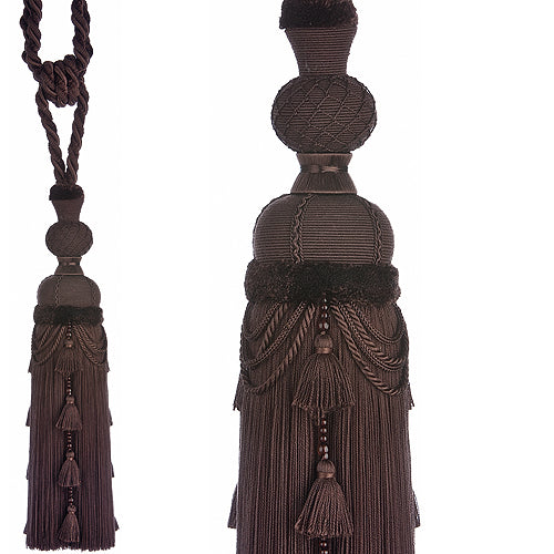 JLS Rope Curtain Tieback, Flamenco Chocolate