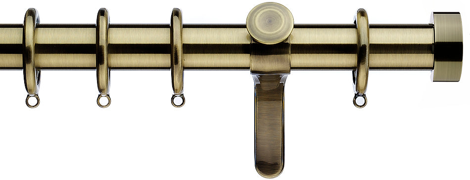 Integra Inspired Allure 35mm Pole Curvatura Burnished Brass Ronda