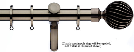 Integra Inspired Allure 35mm Pole Curvatura Brushed Silver Zara