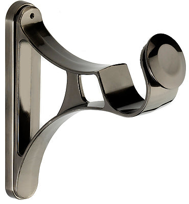 Integra Inspired Allure 35mm Metal Curvatura End Bracket Brushed Silver