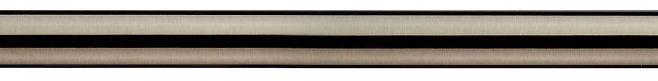 Integra Inspired Allure 35mm Metal Curtain Pole Only Brushed Silver
