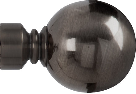 Renaissance Spectrum & Accents 35mm Finial Only, Black Nickel, Plain Ball