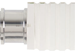 Renaissance Spectrum 35mm Finial Only, Polished Silver, Acrylic Cube