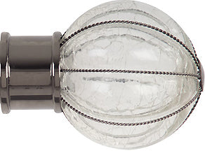 Renaissance Spectrum 50mm Finial Only, Black Nickel, Pumpkin