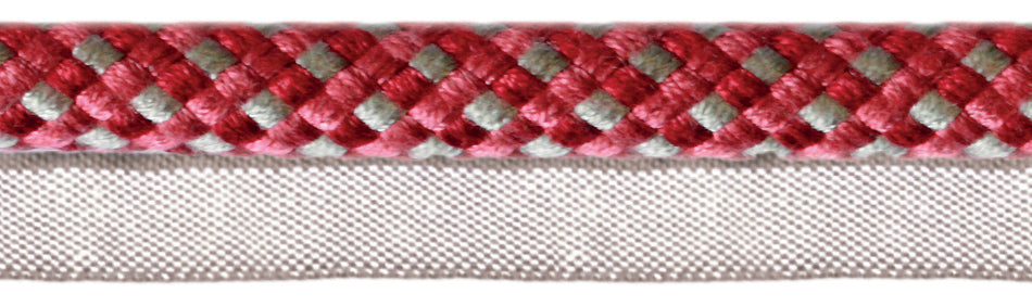 Jones Belezza Trimming Flanged Cord, Ruby