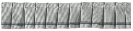 Jones Belezza Trimming Pleated Ruche, Platinum