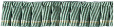 Jones Belezza Trimming Pleated Ruche, Thyme