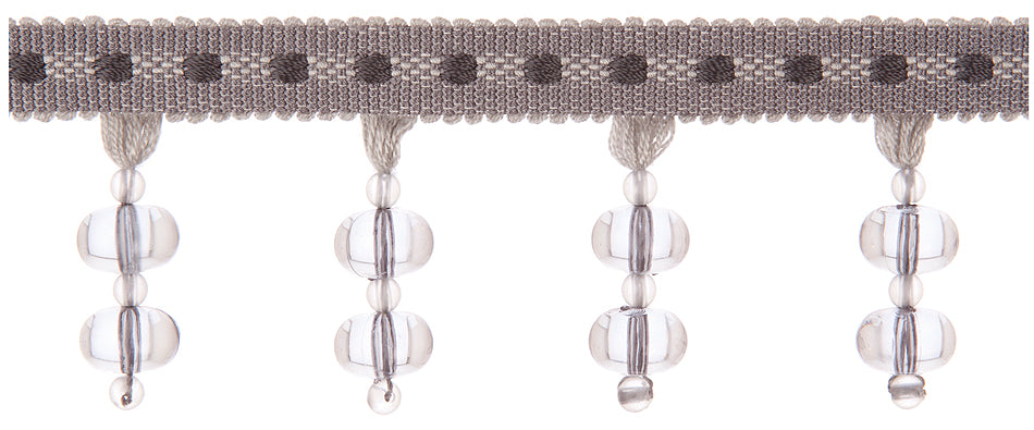 Jones Belezza Beaded Trim, Heather