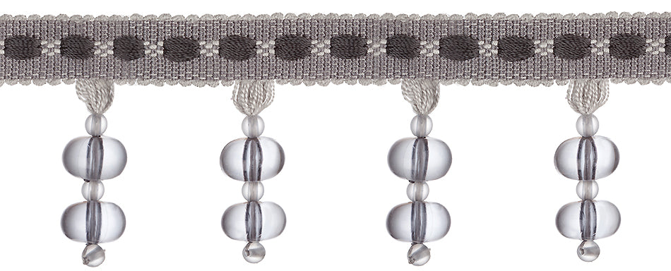 Jones Belezza Beaded Trim, Platinum