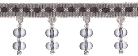 Jones Belezza Beaded Trim, Platinum