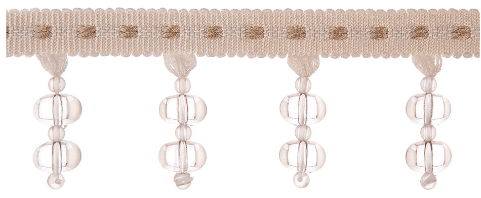 Jones Belezza Beaded Trim, Cream